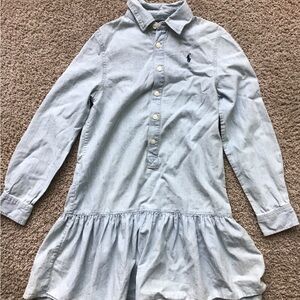 Ralph Lauren Kids Casual Polo Dress - Light Blue